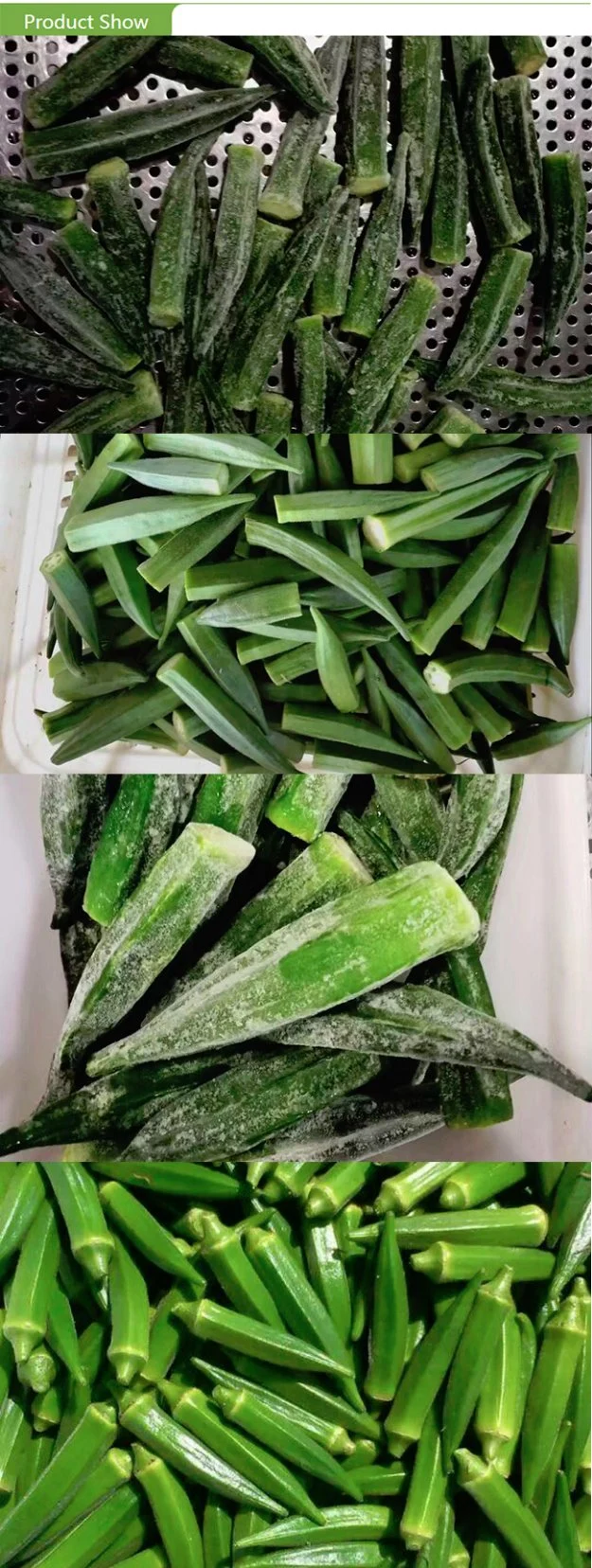 China Natural Frozen Whole Yellow Okra IQF Okra for EU Exported Standard