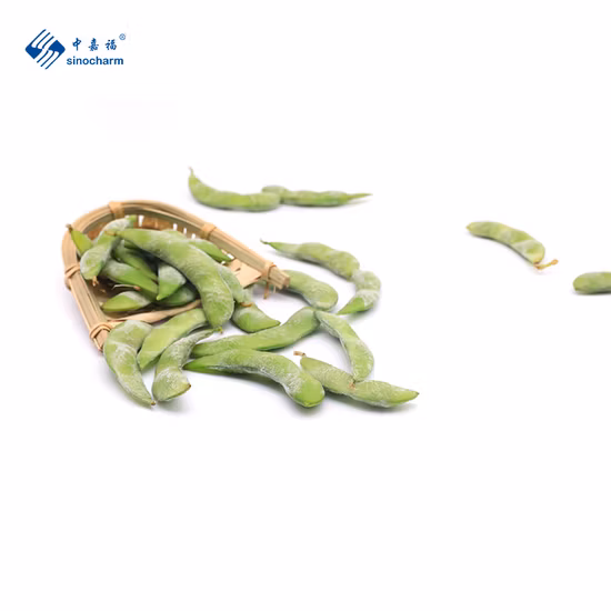 Sinocharm Brc ist ein vom IQF zugelassenes gekochtes Edamame in Schoten, gefrorenes Bio-Edamame