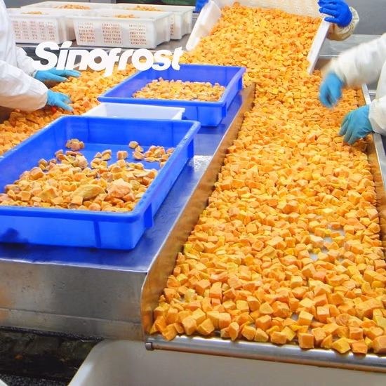 Gefrorene frittierte Süßkartoffeln
