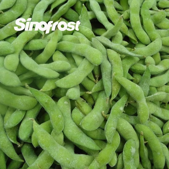 Neue Ernte China IQF gefrorenes Gemüse grüne ungeschälte Sojabohnen-Edamame mit guter Qualität